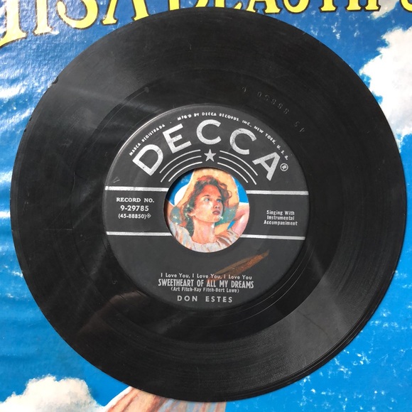 Don Estes Pickin' Up The Pieces Vinyl 45 Record '56 - Picture 3 of 4